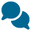 communication bubbles icon - small