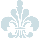 Semi-Transparent Fleur de Lis Logo Element