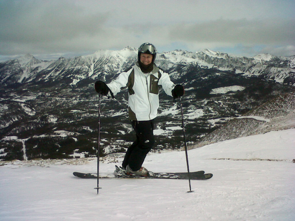 Rich Maus in Mountains Skiing Image