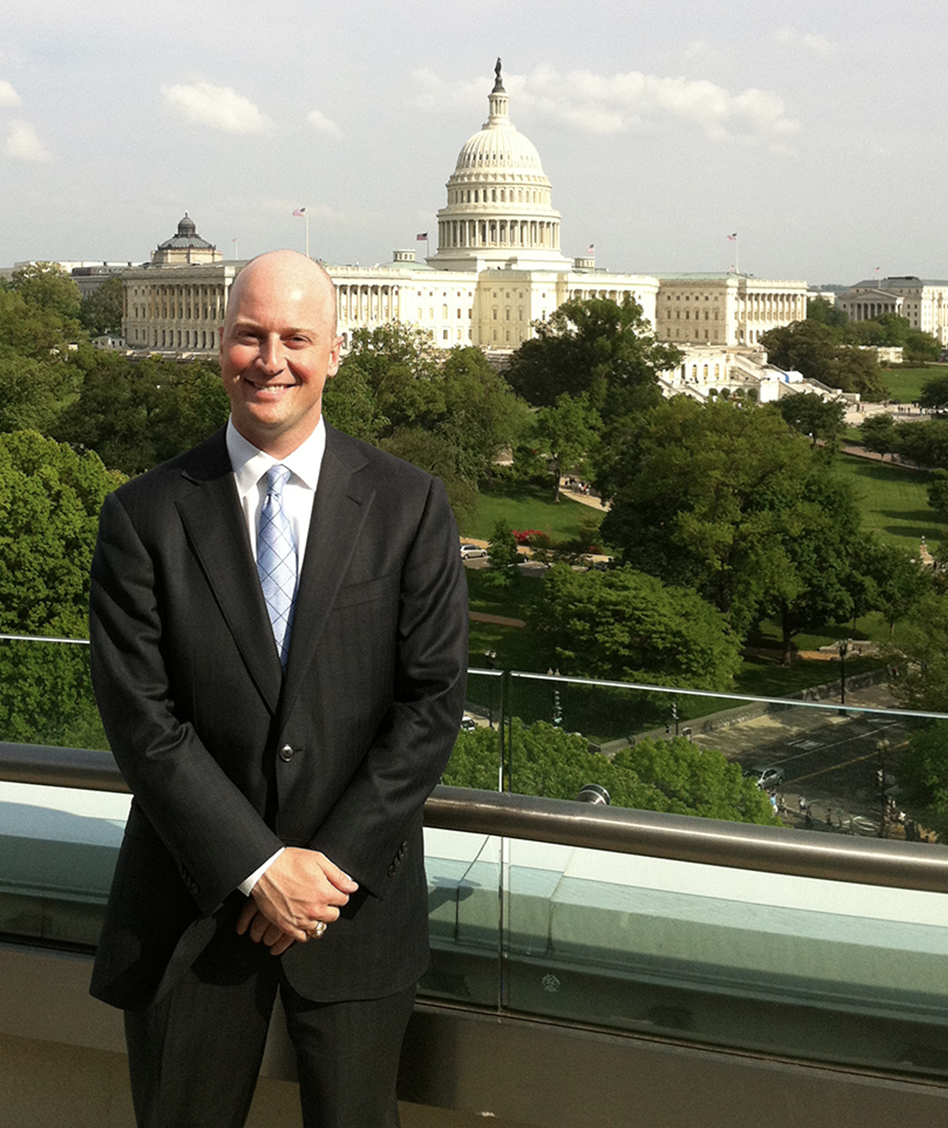 Rich Maus In Washington DC with US Capitol in Background Image