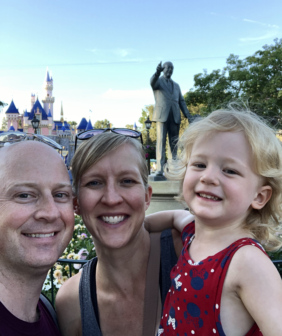 Rich Maus With Wife and Child At Disney World Image