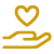 hand holding heart icon