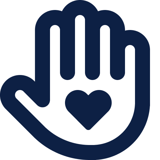 hand heart icon