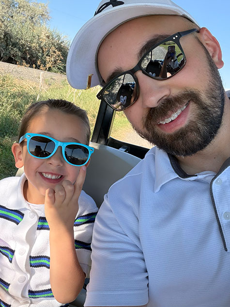 Photo of Blake with his older son