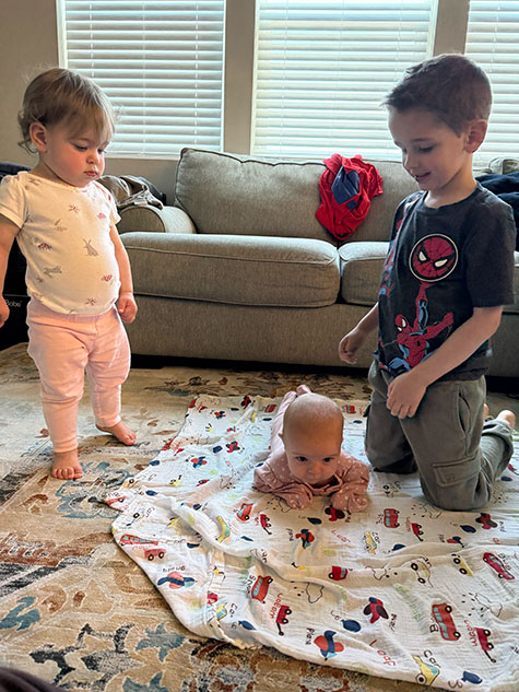 Photo of Blake's three children