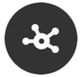 Icon of networking symbol