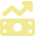 Icon of money and an arrow/line stat