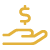 hand holding dollar icon