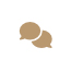 Icon of two talk bubbles
