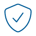 shield check icon blue