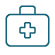 briefcase medical icon