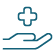 hand holding medical icon