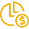 chart-pie-simple-circle-dollar icon