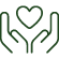 hands holding heart icon