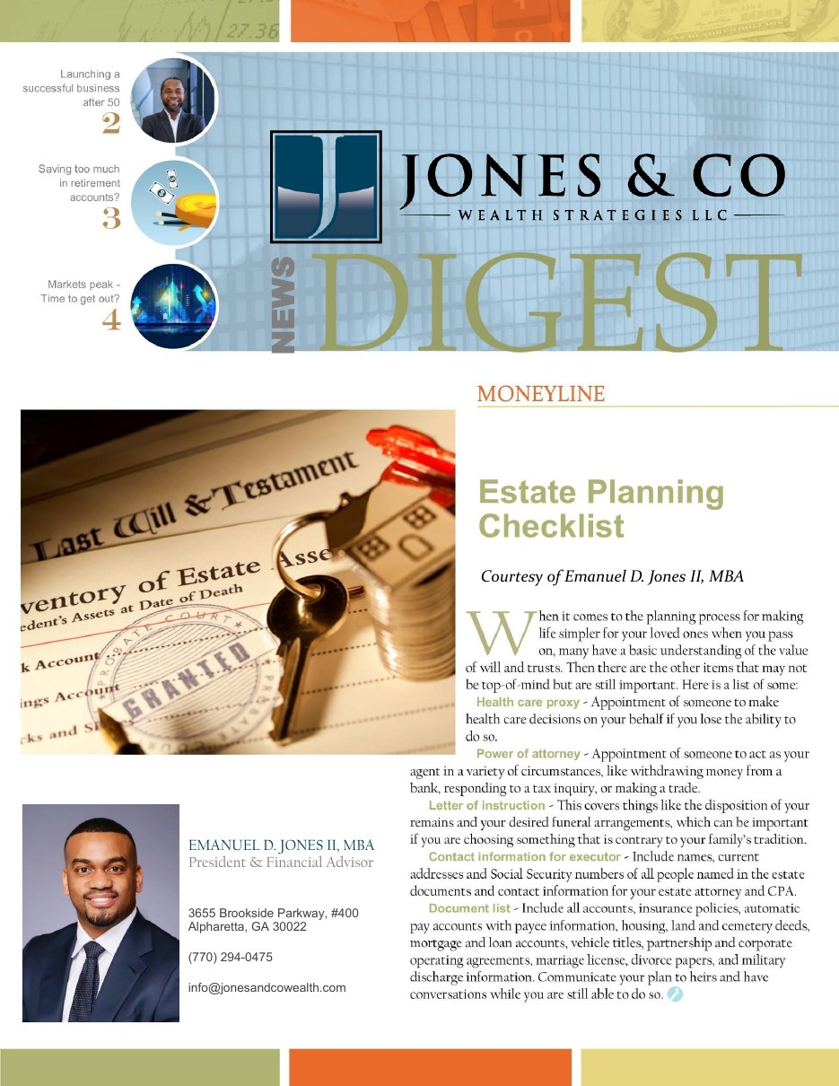 Cover of the December 2025 Jones & Co Digest