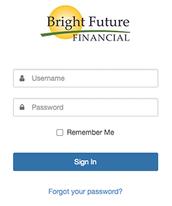 BFF Login > Screenshot