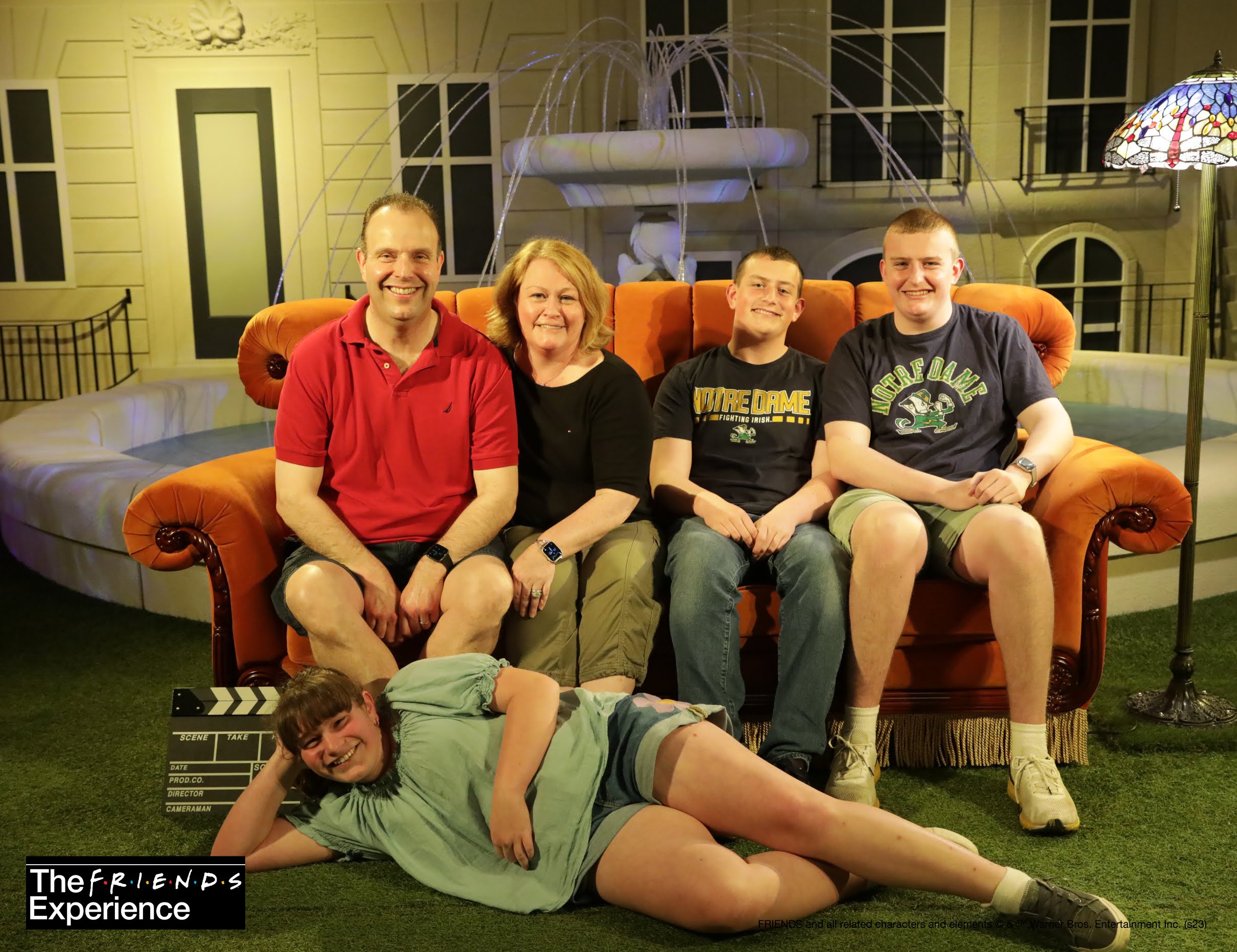 Mike 2 > Family on set with couch
