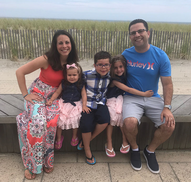 Family at the beach