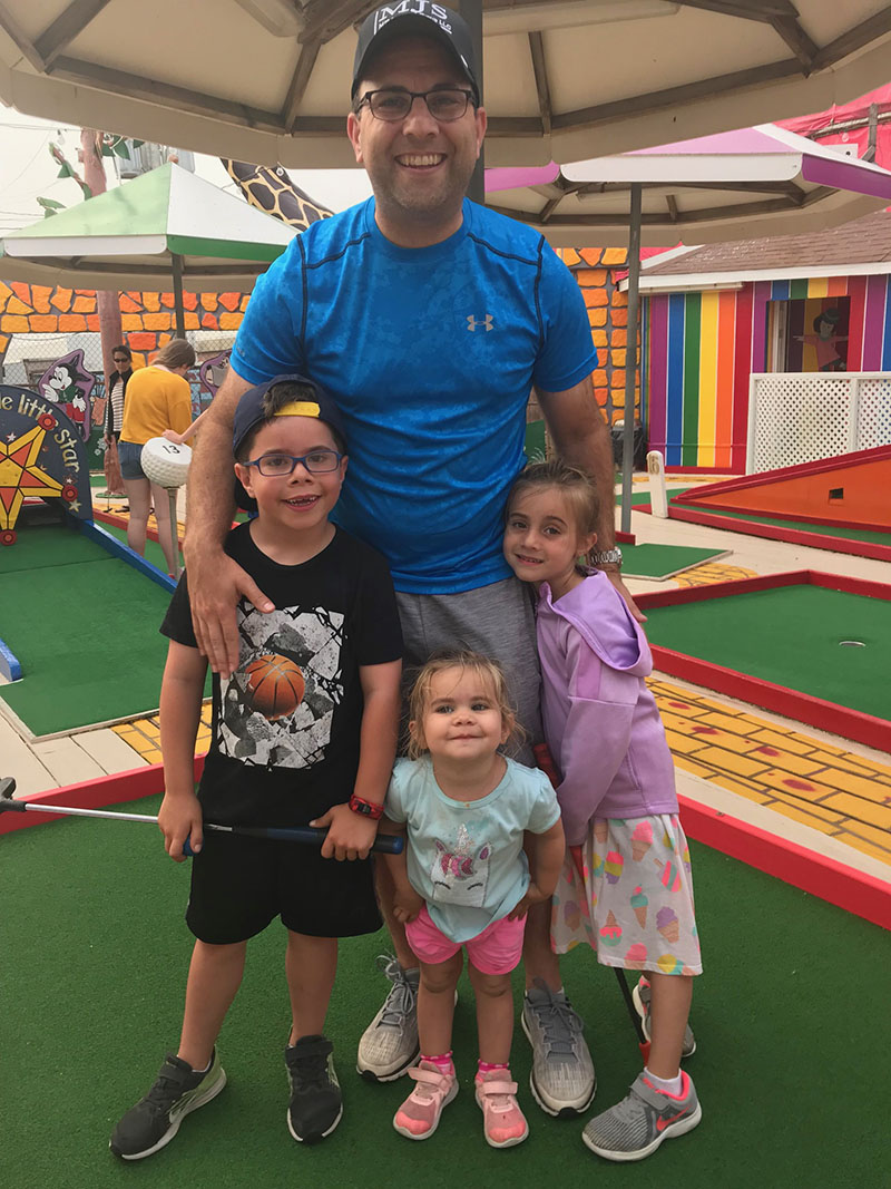 Marc and kids at playground