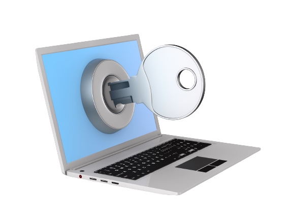 Expertise > Personal Planning > Individual Website > laptop with a key in it
