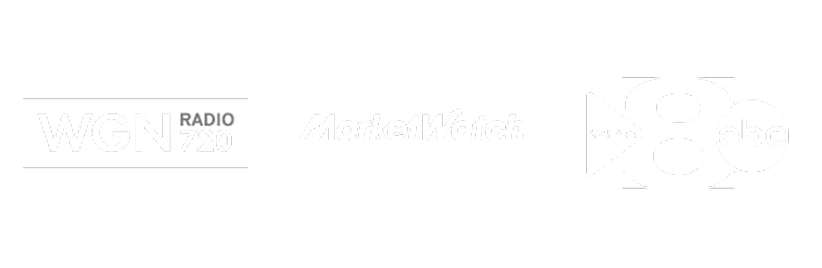 WGN Radio 720, Marketwatch and WFAA 8 ABC logos