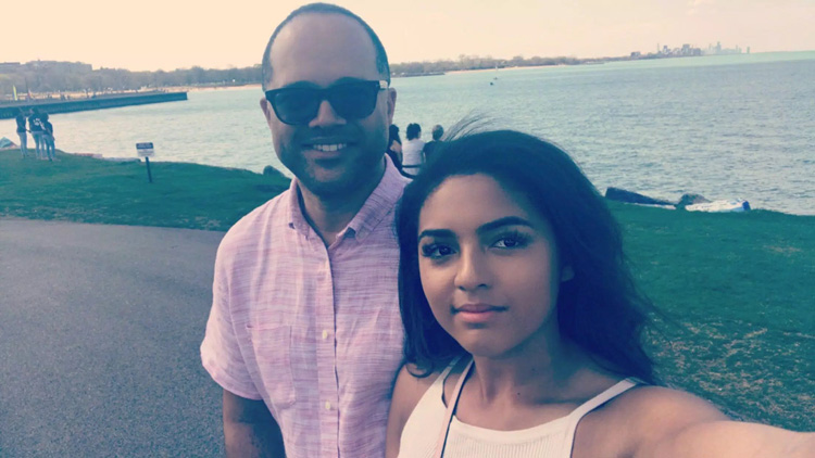 Mark Howard and his daughter