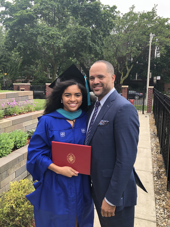 Mark Howard and a graduate