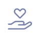 heart in hand icon