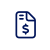 icon of document with a money sign